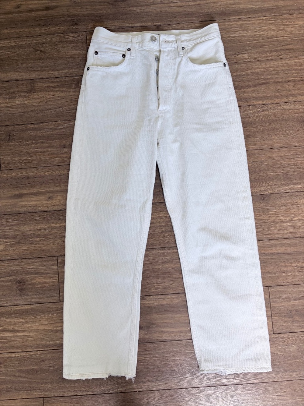 Agolde White/Cream Jeans